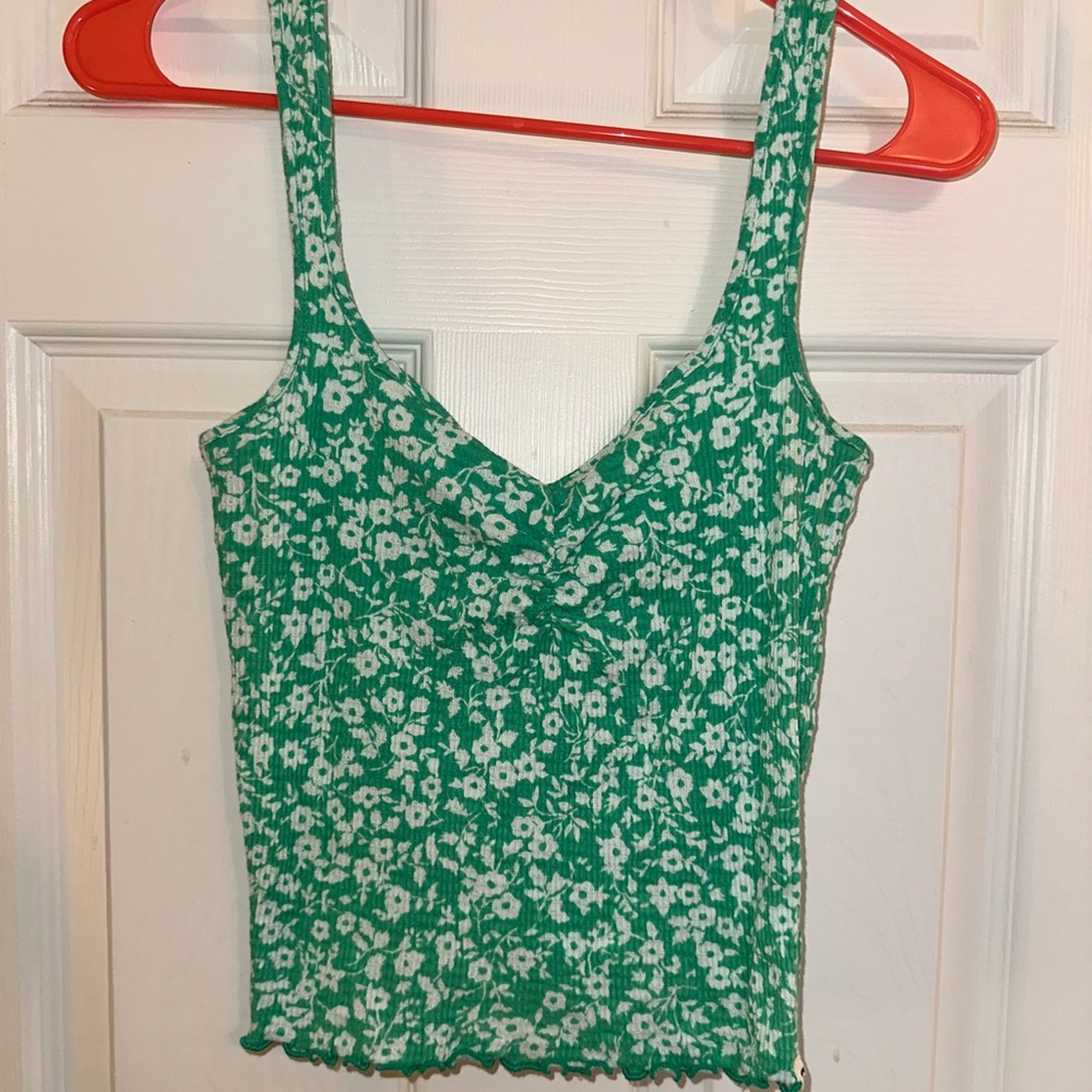 Billabong Floral Green Women's Top